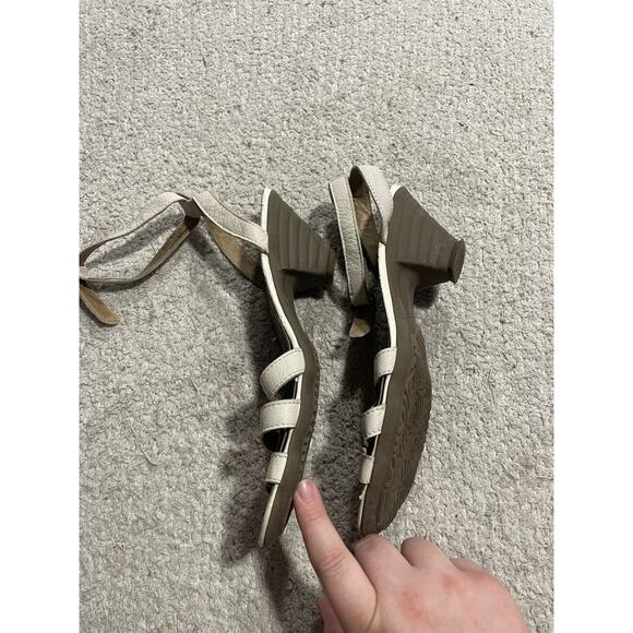 Fly London Sandals Ankle Strap Women's Size EU 41 US 10-10.5 White P141552015 - Picture 7 of 12